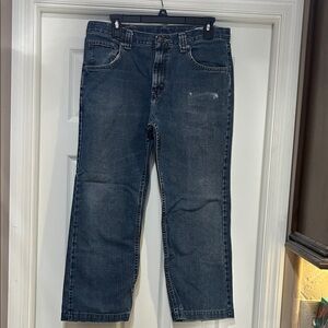 Lee Boys Husky Relaxed Fit Dark Blue Jeans